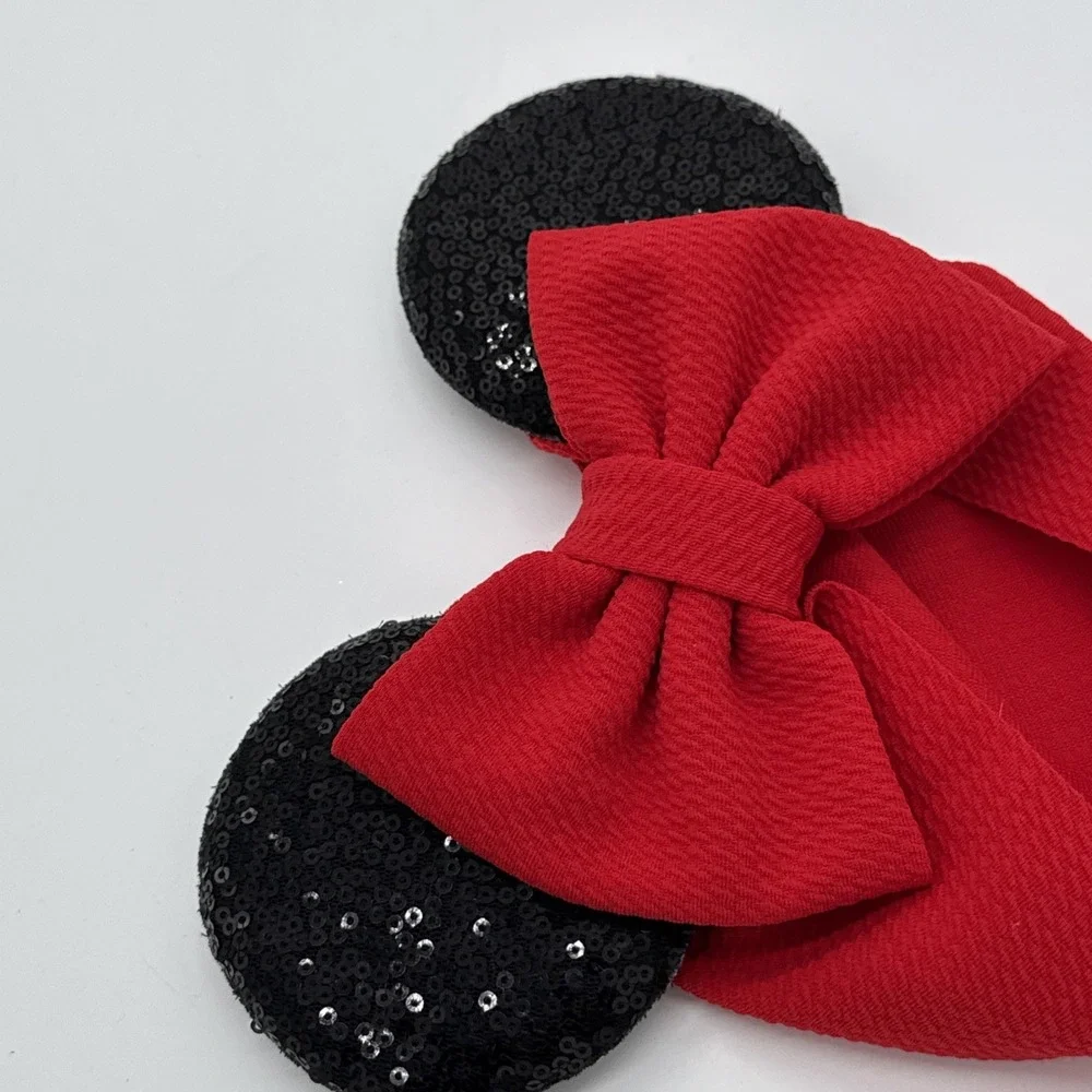 Minnie Ears Headband Sequins Soft Band Excellent Condition